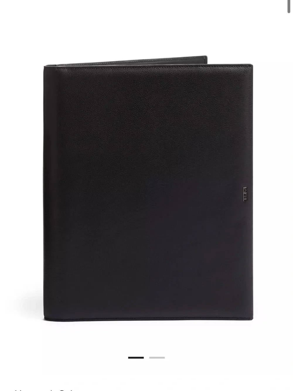 Tumi Black Leather Nassau Letter Pad